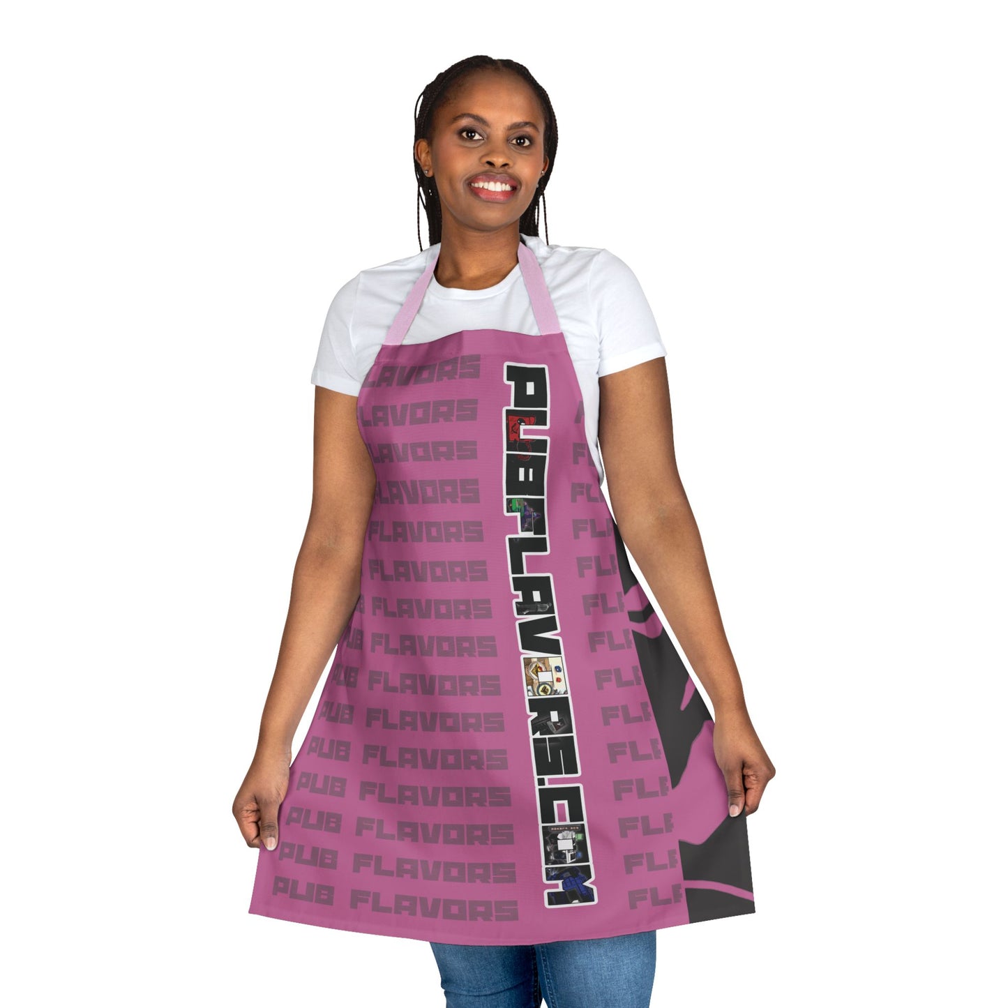Pink PF Charcoal Apron