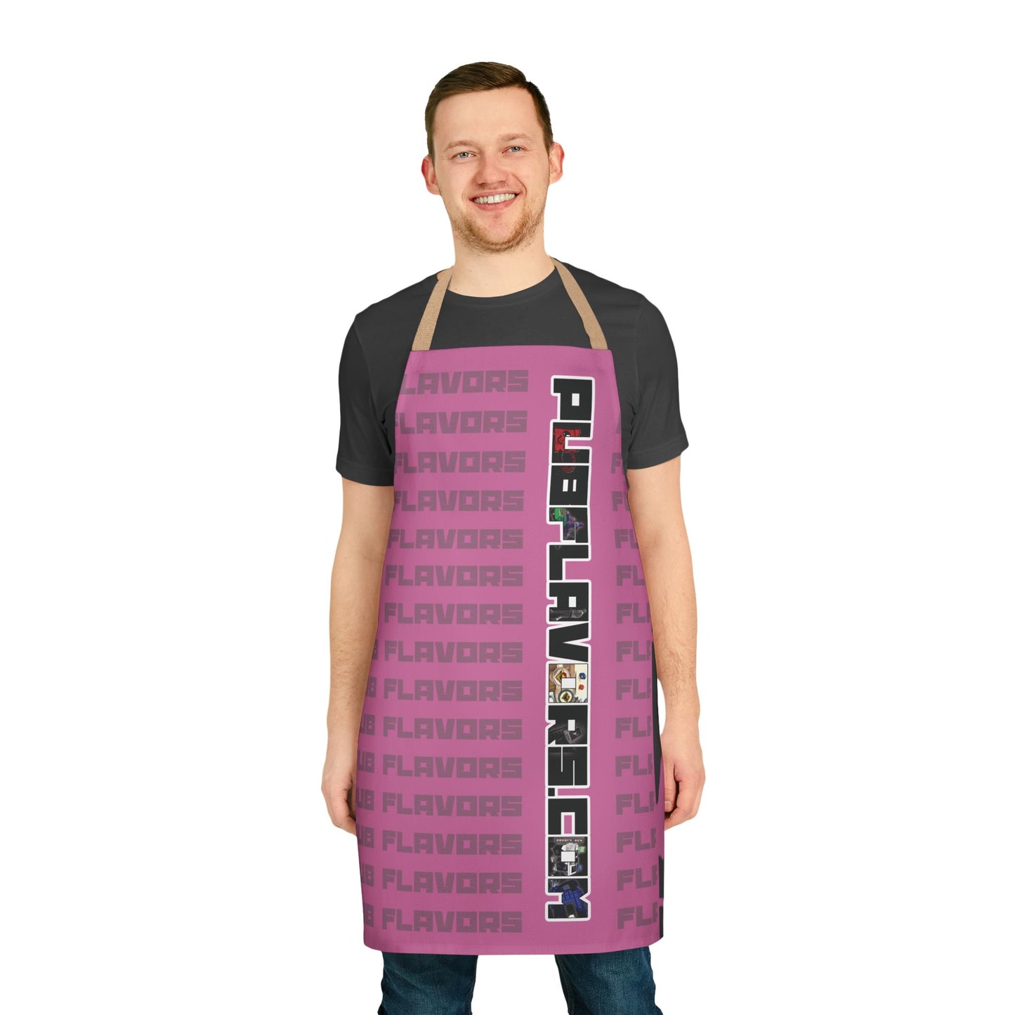 Pink PF Charcoal Apron
