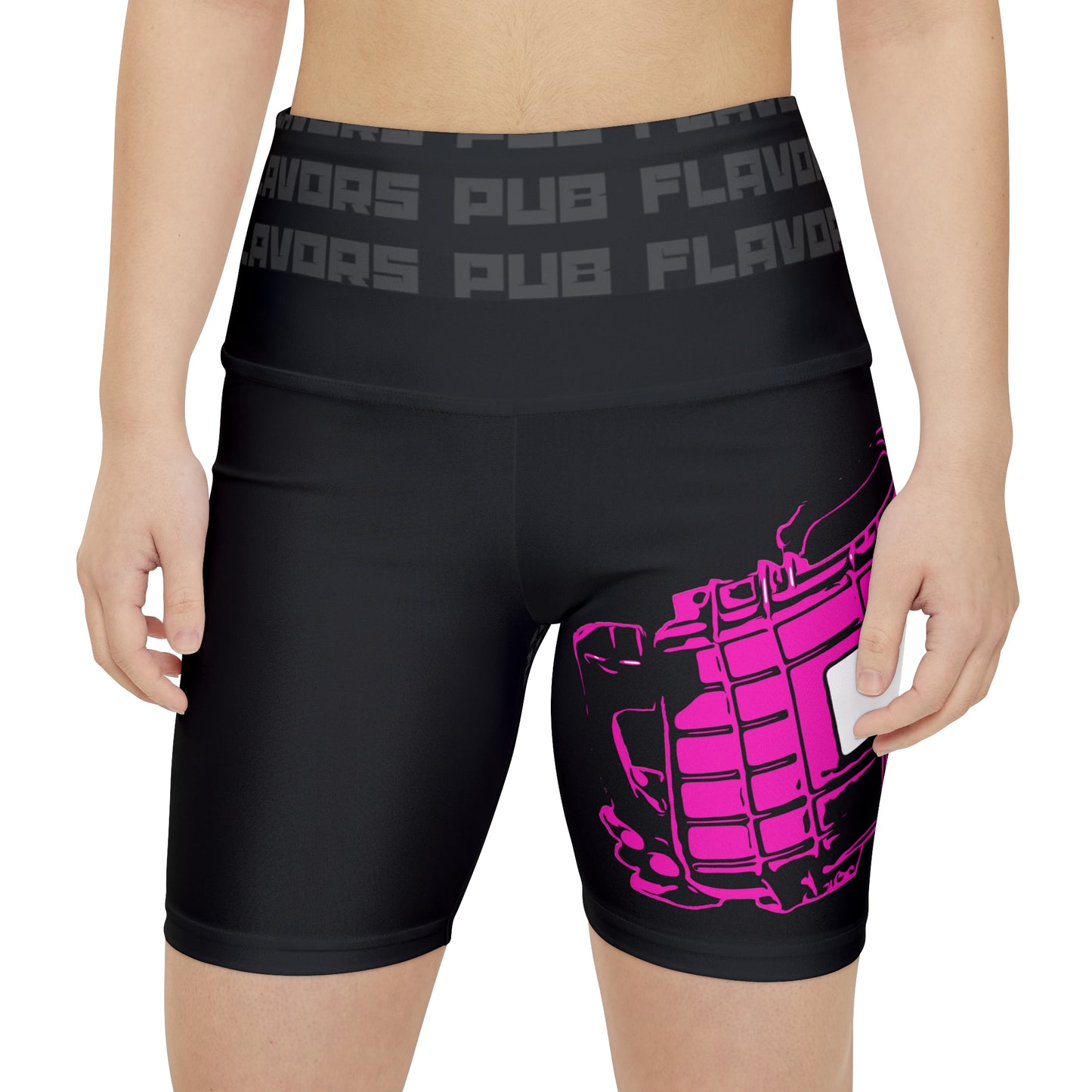 'Breast Cancer Workout Shorts
