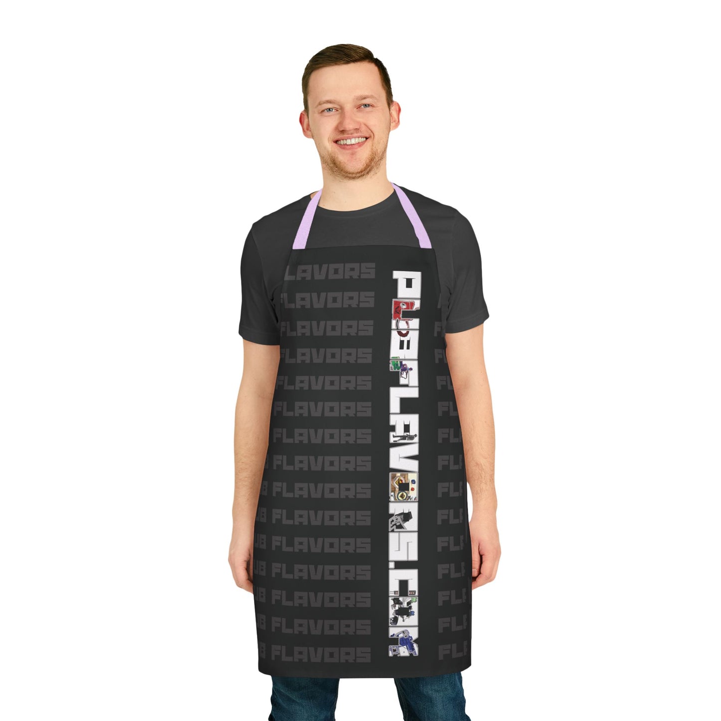 Charcoal white PF Apron