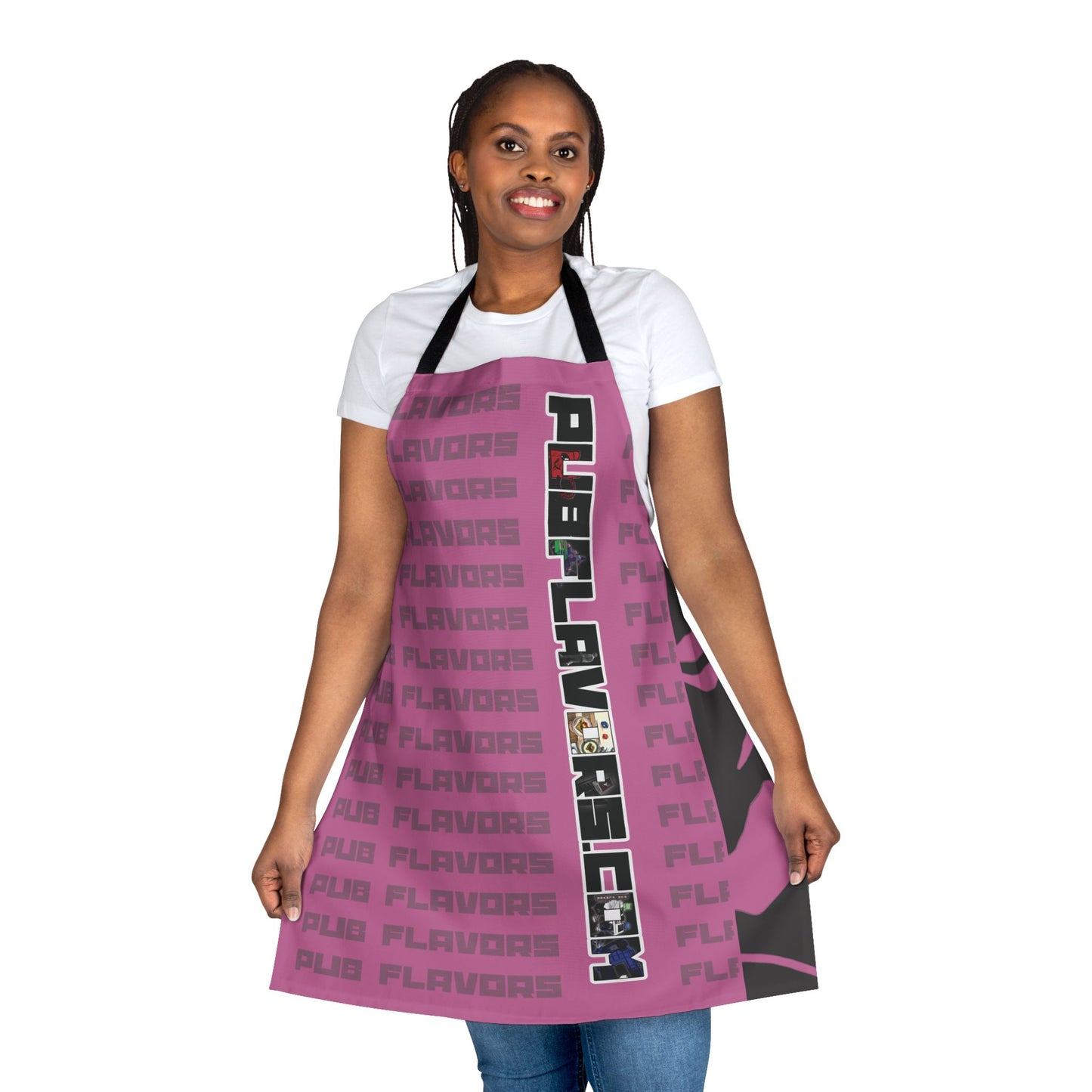 Pink PF Charcoal Apron