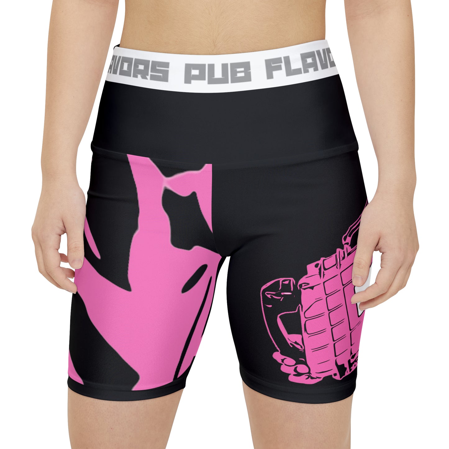 "BREAST CANCER" Women's Workout Shorts