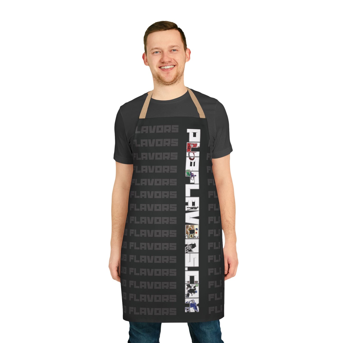 Charcoal white PF Apron