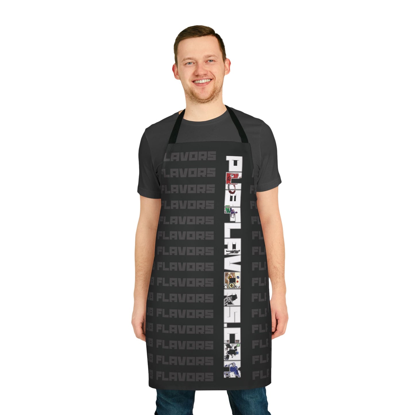 Charcoal white PF Apron