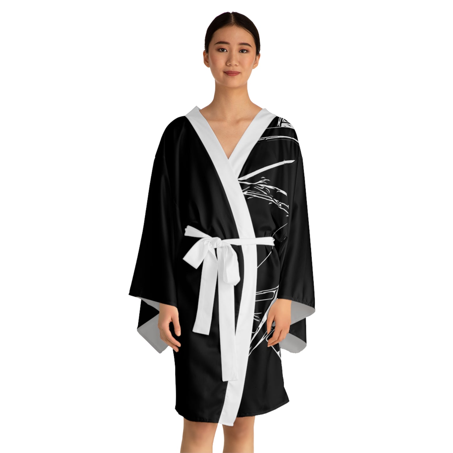Long Sleeve Kimono Robe (AOP)
