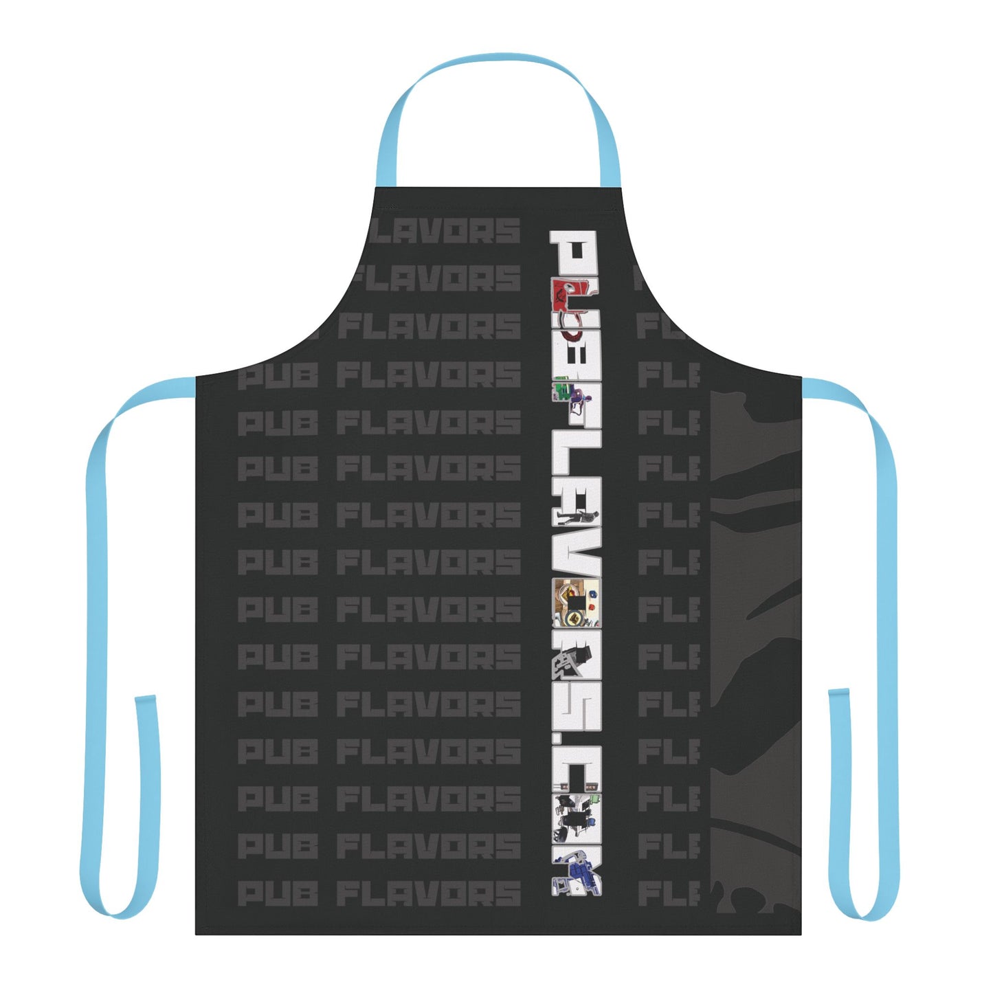 Charcoal white PF Apron