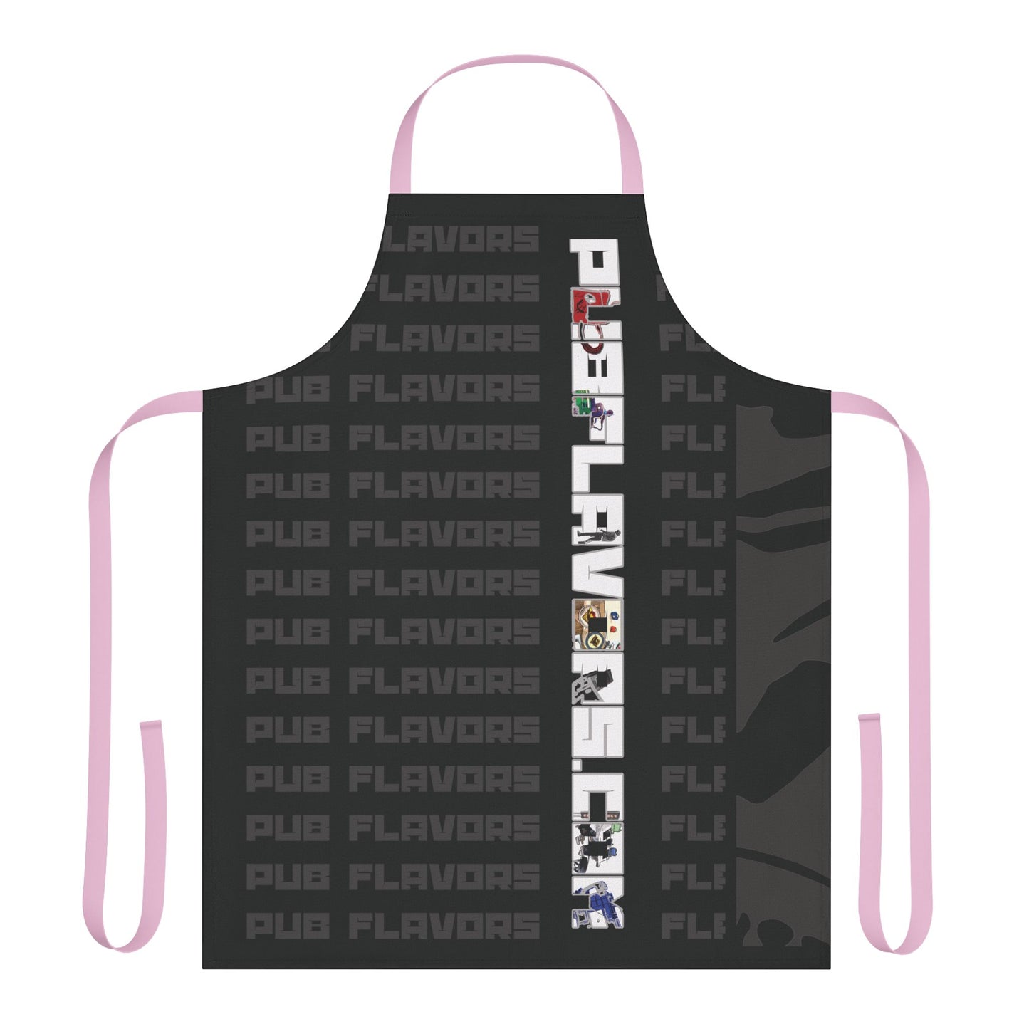 Charcoal white PF Apron