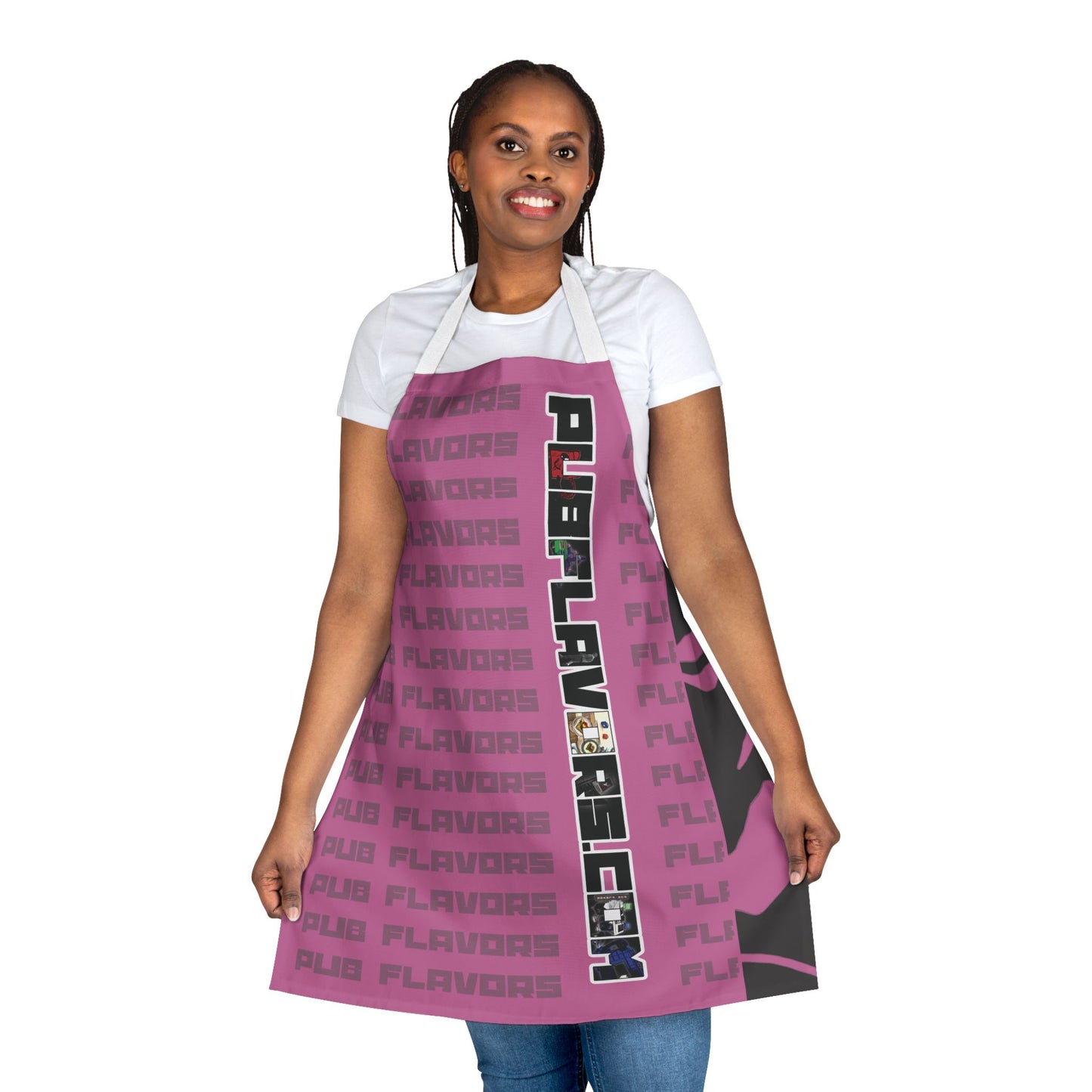 Pink PF Charcoal Apron